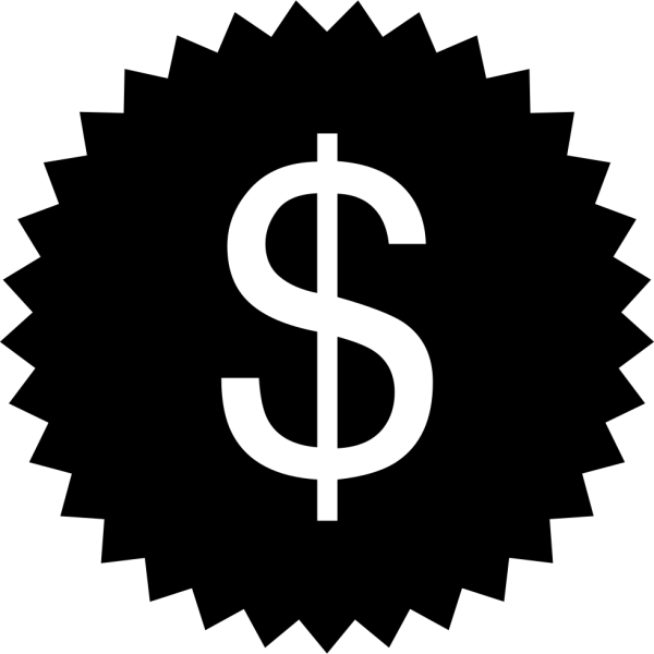 Доллар наклейка
