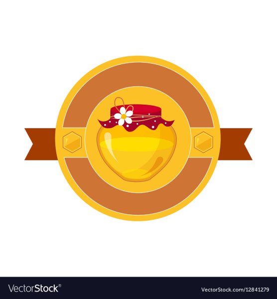 Наклейка на мед круглая