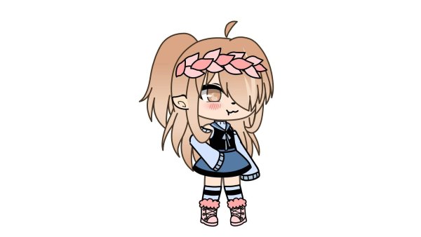 Gacha Life на белом фоне