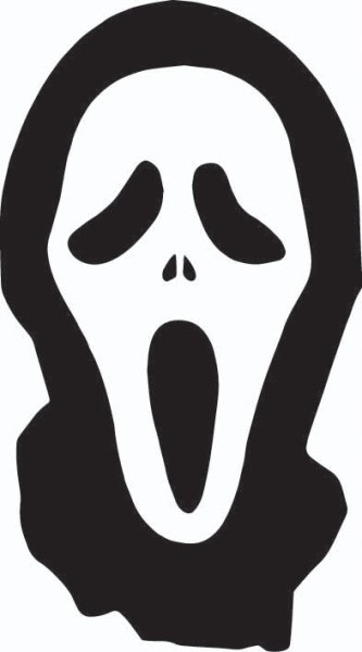 Маска крика из бумаги