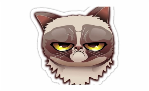 Недовольный стикер