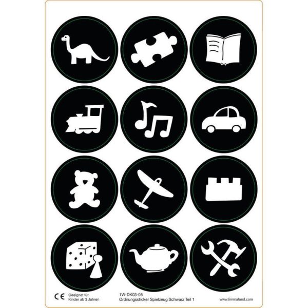 Этикетки на ящики с игрушками