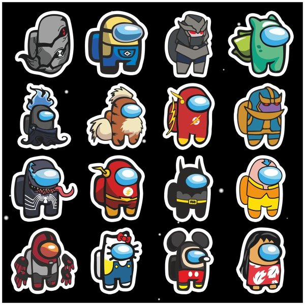 Наклейки-Стикеры among us