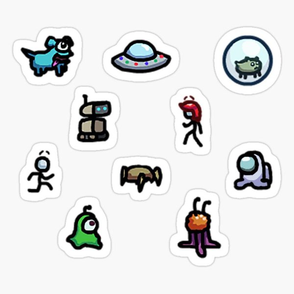 Among us наклейки