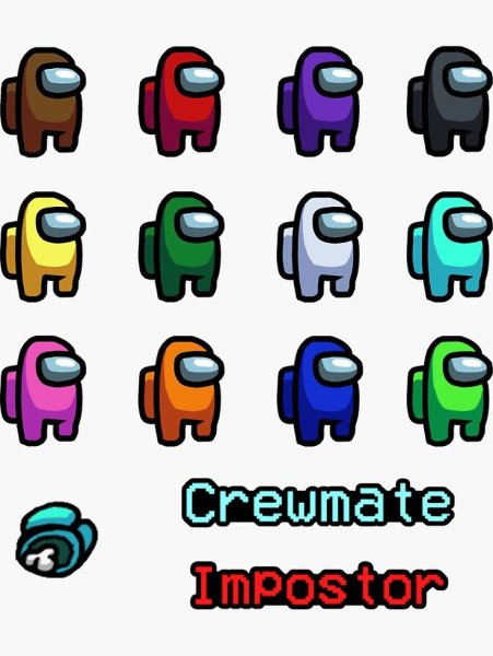 Наклейки амонг АС