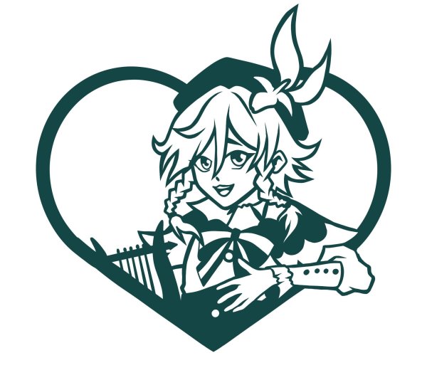 Венти Геншин Импакт Стикеры