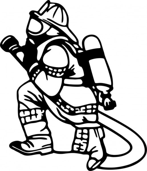 Пожарные наклейки