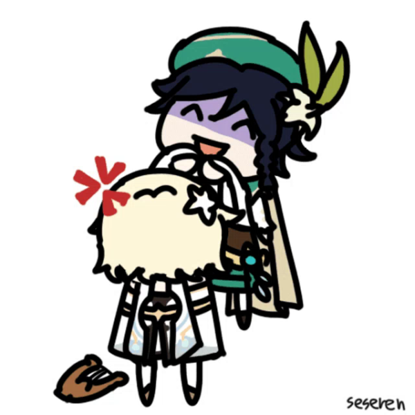 Геншин Стикеры для распечатки