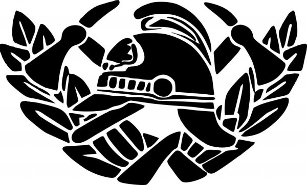 Наклейка на авто "пожарный"