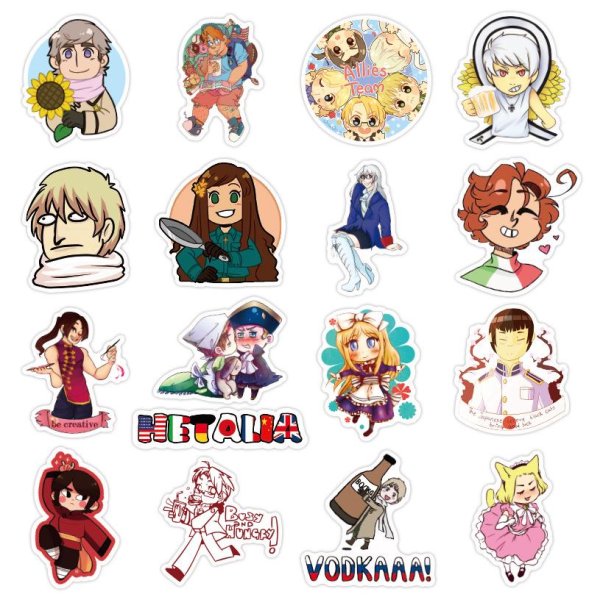 Хеталия наклейки