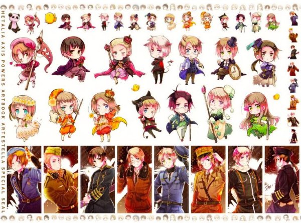 Аниме Хеталия герои