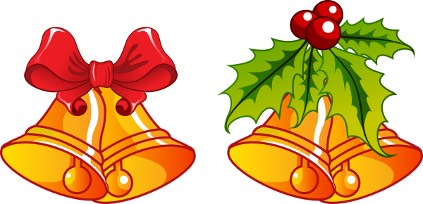 Новогодние колокольчики вектор