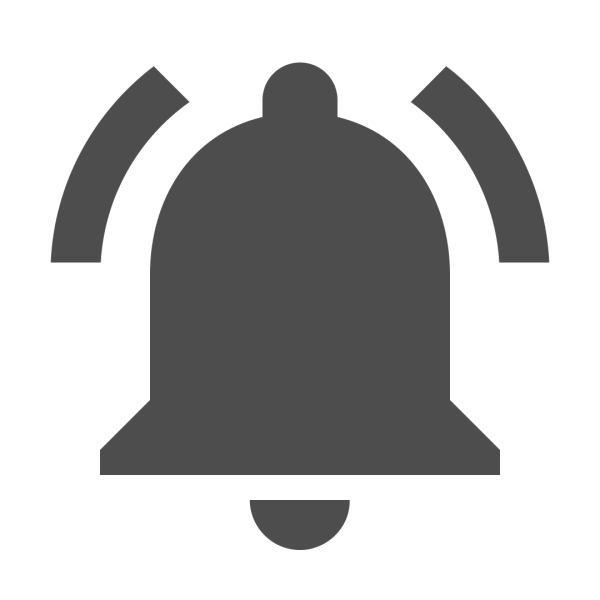 Кнопка колокольчик без фона