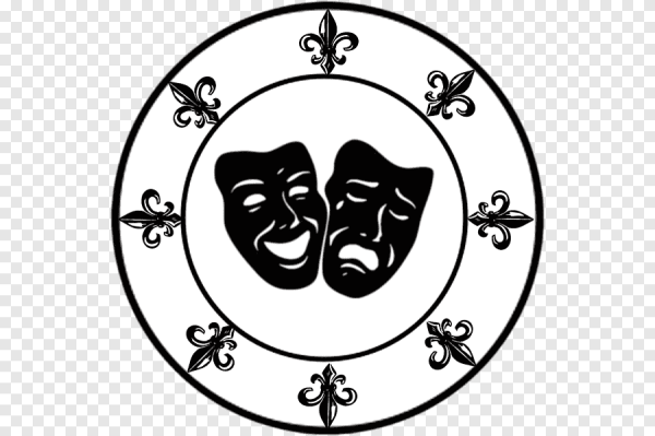 Маска театр круглая