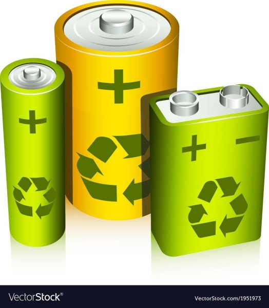 Значок утилизации батареек