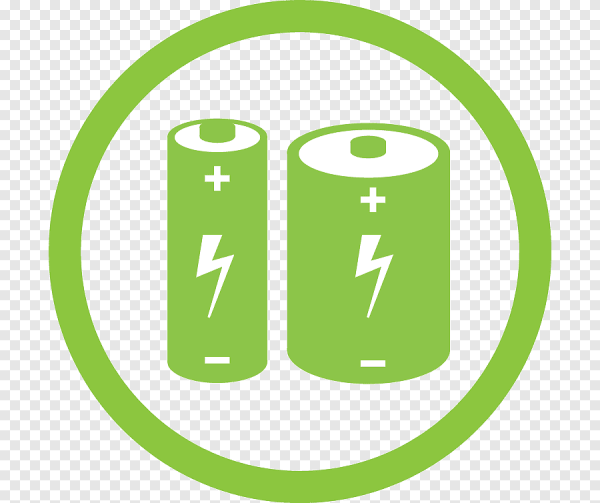 Наклейка переработка батареек