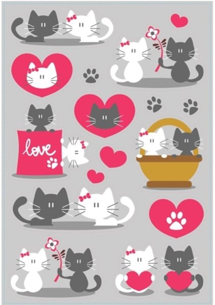 Наклейка котёнок