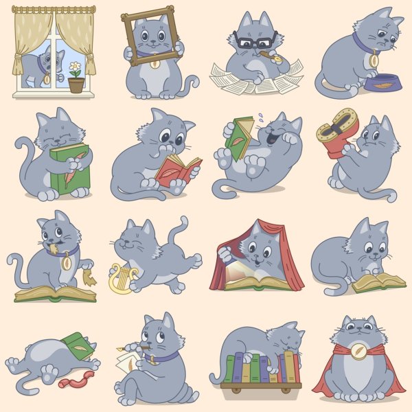 Смешные животные вектор