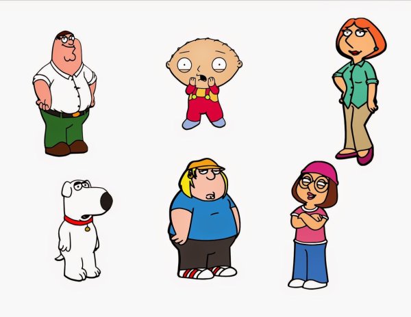 Герои мультика Гриффины