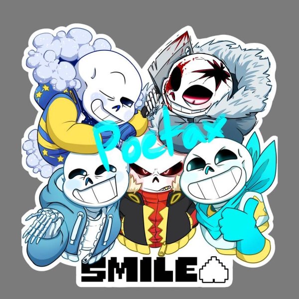 Стикеры андертейл Санс