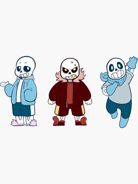 Стикеры андертейл ау Сансы