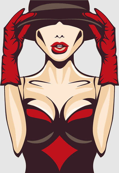 Стикеры девушки