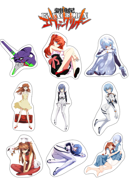 Наклейки Евангелион