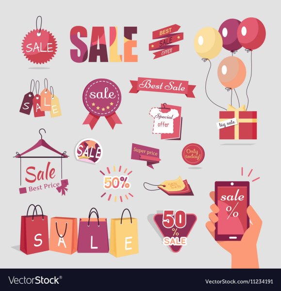 Стикер sale вектор