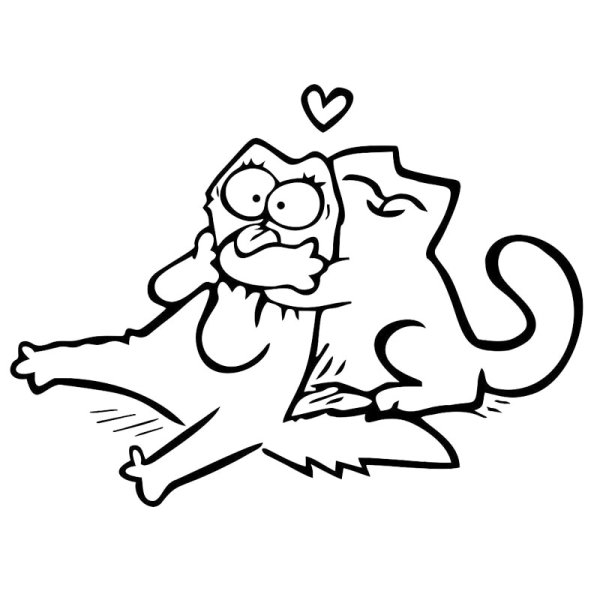 Кот Саймон с кошкой