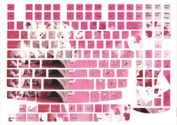 Декоративные наклейки на клавиатуру