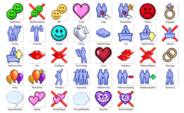 Значки из симс 2