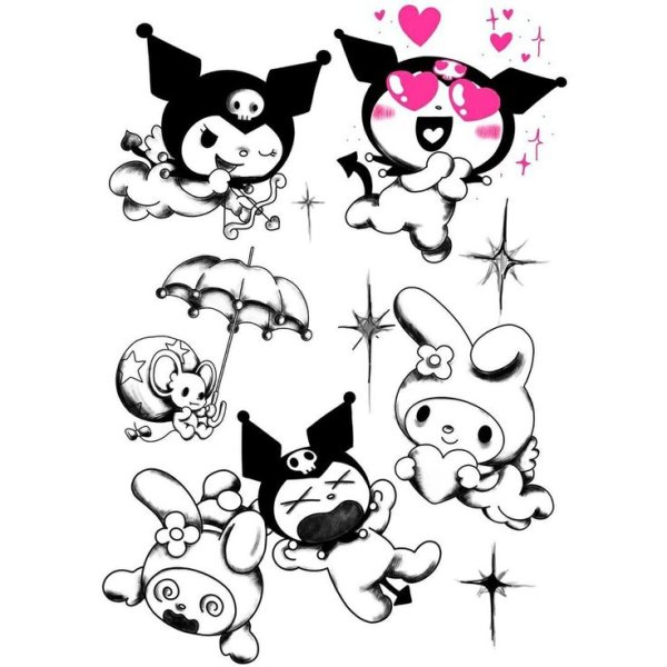 Эскизы тату Хэллоу Китти