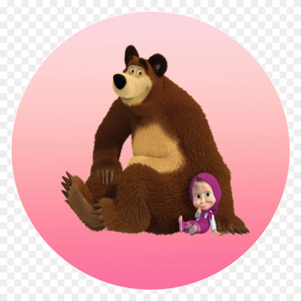 Маша и медведь вектор