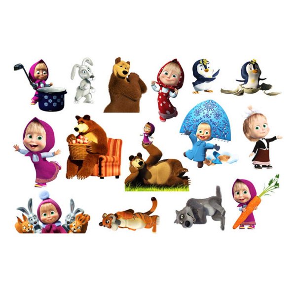 Маша и медведь для топперов