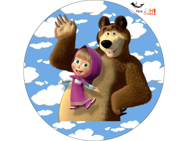 Маша и медведь фотопечать