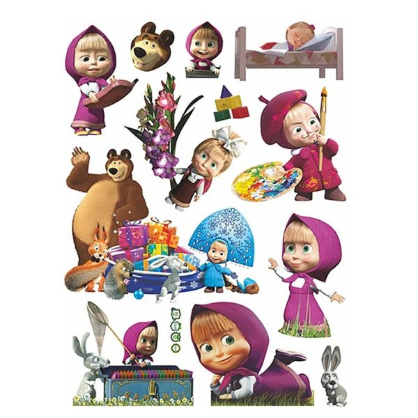 Маша и медведь сахарная печать