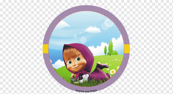 Рамка круглая Маша и медведь