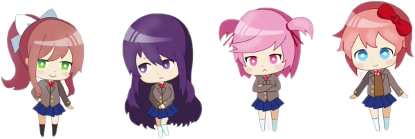 Нацуки Doki Doki спрайт
