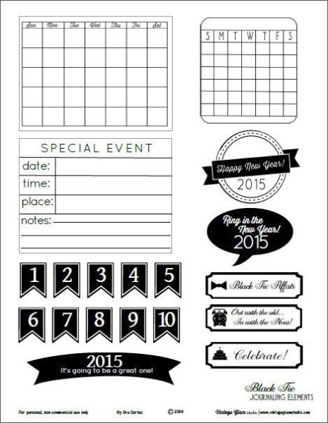 Стикеры чб для ежедневника