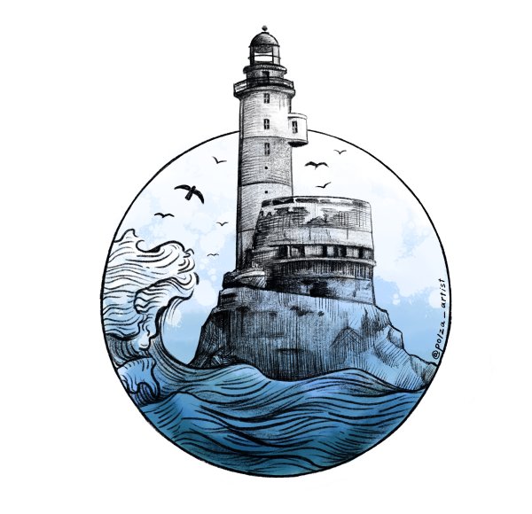 Маяк Анива Сахалин Графика