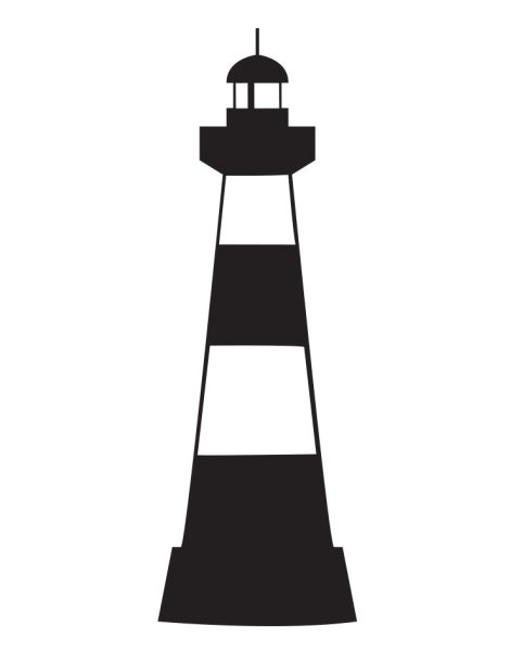Маяк силуэт