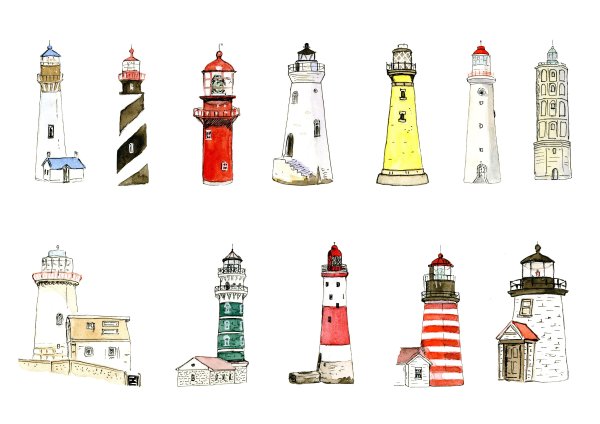 Наклейка - Маяк