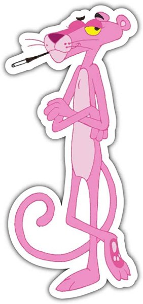 Наклейки розовая пантера