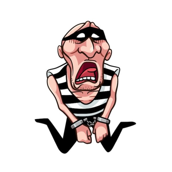 Испуганный грабитель