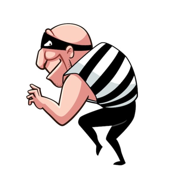 Крадущийся вор мультяшный