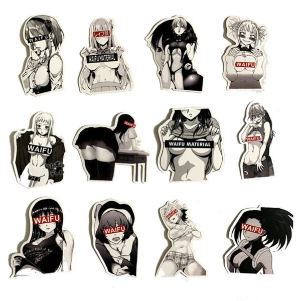 Аниме Стикеры waifu