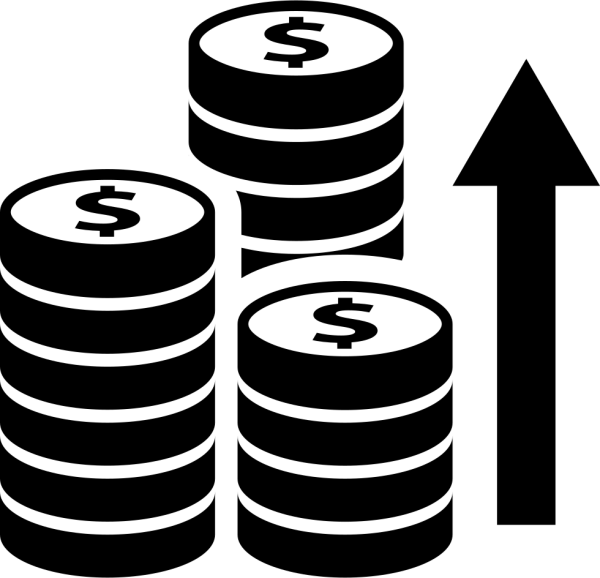 Рост выручки пиктограмма