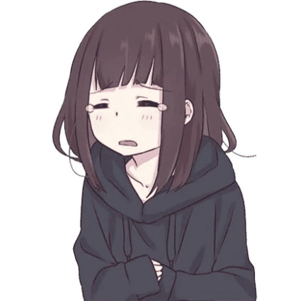 Аниме Стикеры Menhera-chan грусть