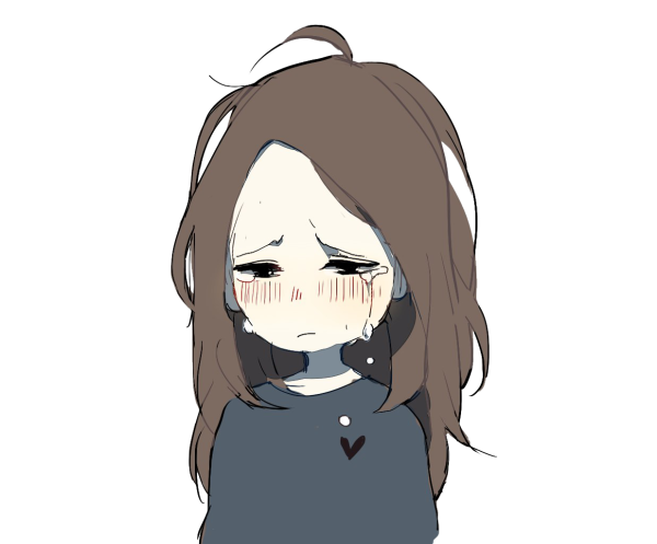 Грустная аниме тян