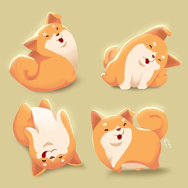 Шиба ину Stickers